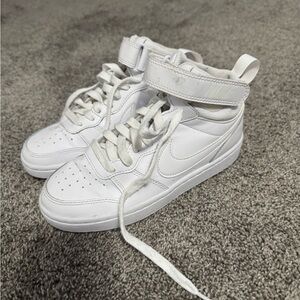 Boys NIKE White High-Top Sneakers